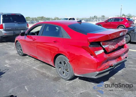 2022 Hyundai Elantra Hybrid Blue z USA, uszkodzony, nr VIN KMHLM4AJ5NU024080